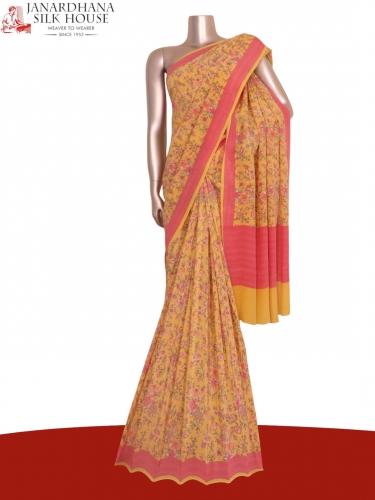 Floral Exclusive Pure Crepe Silk Saree